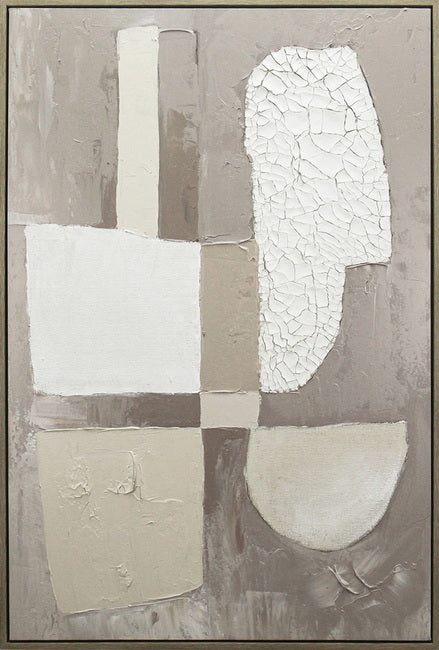 Premium Gloomy Days Framed Artwork – Silver Frame 80 x 120cm