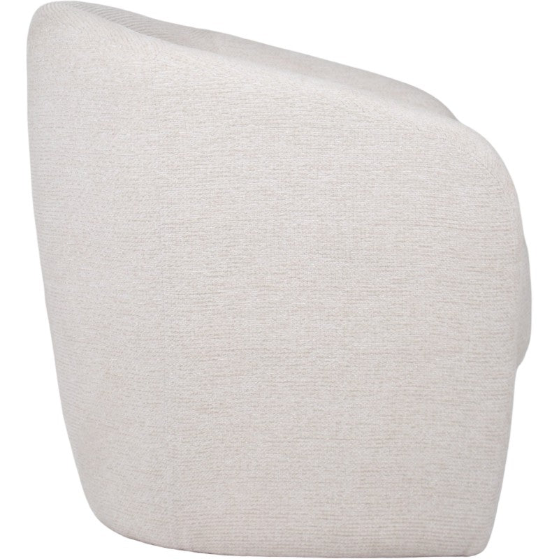Elysian 72cm Beige Brown Fabric Occasional Chair Modern Living Room Accent Chair