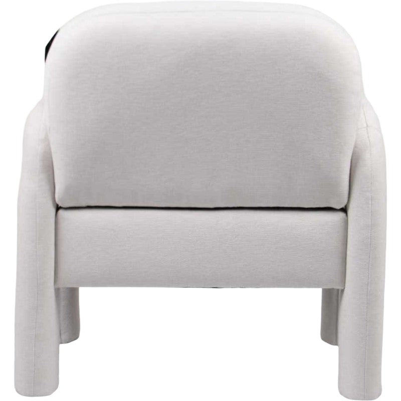 Regency Beige Fabric Occasional Chair 81cm Accent Armchair with MDF Frame