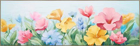 Multi Colour Canvas Wall Art Hanging Decor - 150x50cm - SuperSaverAU - view 1