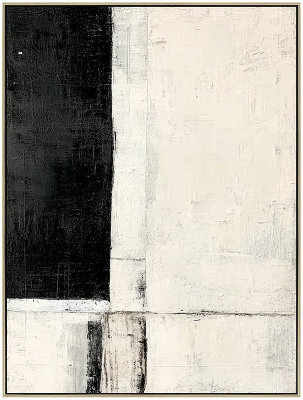 Premium Black & White Framed Artwork – Multi Colour 80 x 120cm
