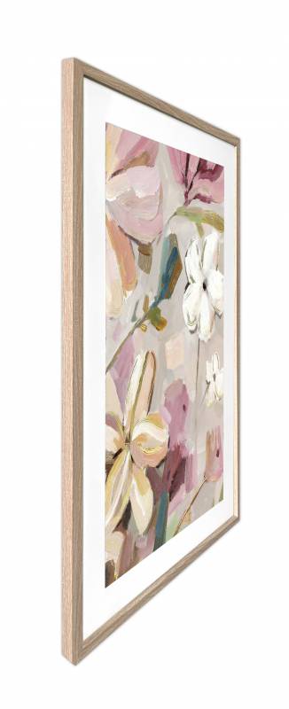 Mimi Floral Artwork Framed Wall Art 80x120cm with Glass Front, Multi Colour - SuperSaverAU - view 3