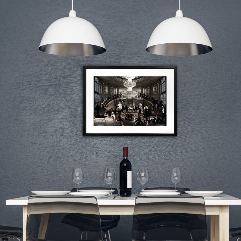 Welcome To The Party Framed Wall Art Decor 80x60cm Multi Colour Glass - SuperSaverAU - view 4