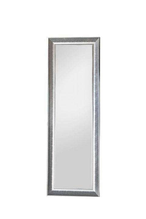 Huston Cheval Mirror 158x58cm Silver Frame Free Standing Elegant Design - SuperSaverAU - view 1