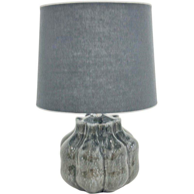 Premium Eclipse Table Lamp – 45cm Ceramic Base with Hessian Shade
