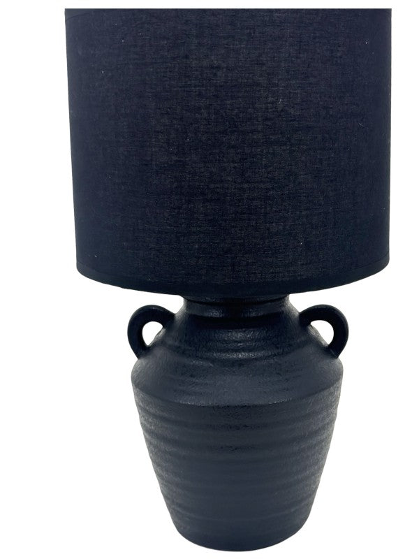 Premium Aurora Luxe Table Lamp – 37cm Ceramic Base with Hessian Shade