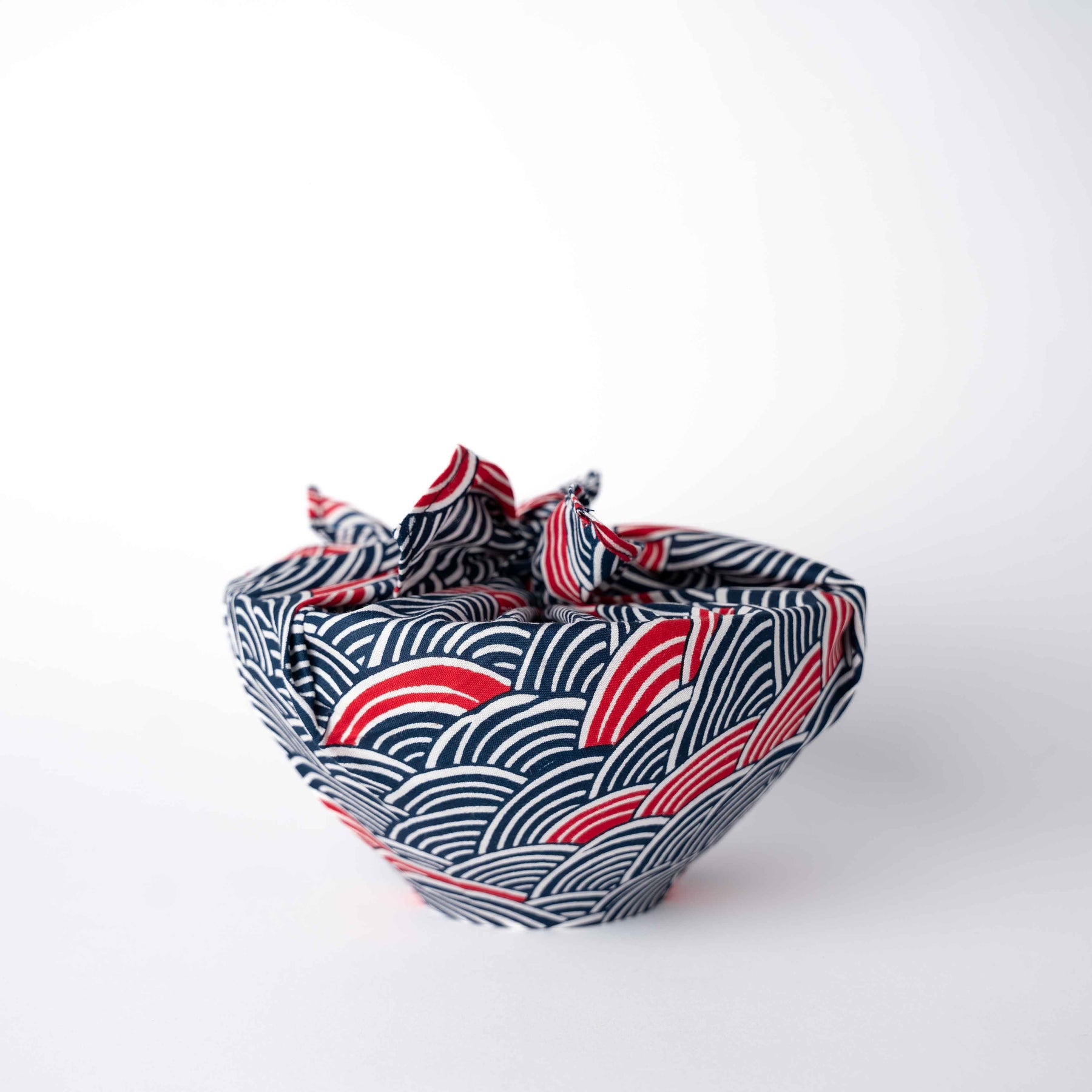 Premium Furoshiki Gift Wrap – Wave Dark Blue 50cm