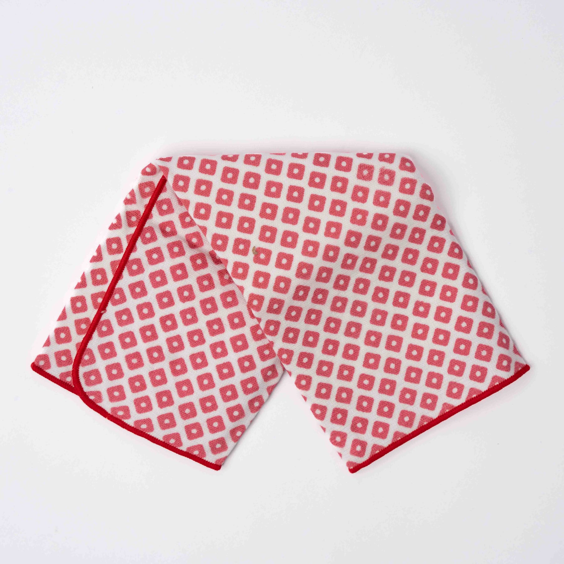 Premium Face Towel – Kanoko Red 30 x 30cm