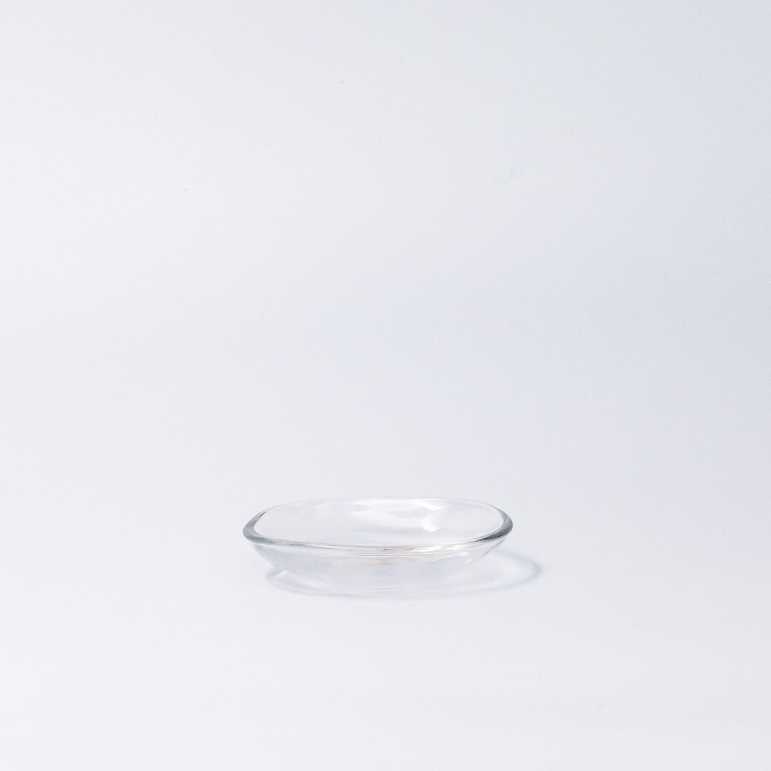 Premium 9cm Transparent Glass Small Dish Dishwasher Microwave Safe