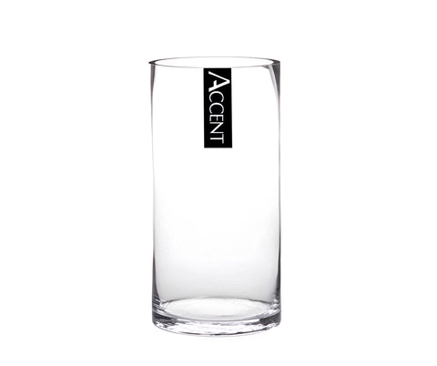 bulk 12 Glass Cylinder Vase 10x15cm - SuperSaverAU - view 1