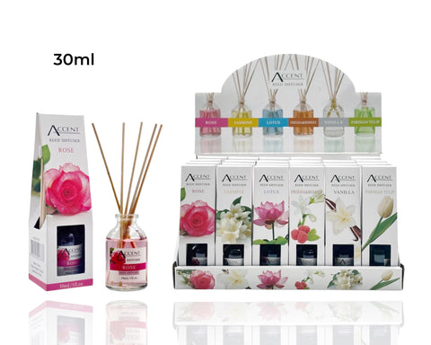 Mini Reed Diffuser Set - 72 x 30ml, 6 Assorted Fragrances, Multi Colour - SuperSaverAU - view 1