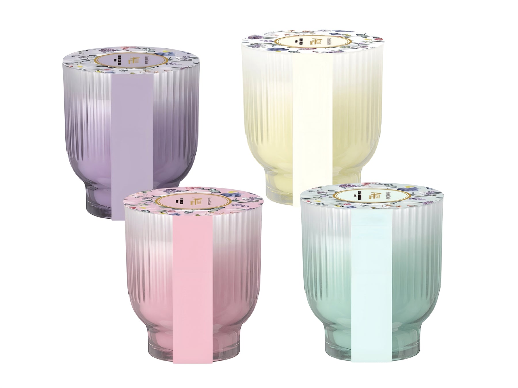 Jardin Floral Scented Candle 270G - 12 Assorted Decorative Candles - SuperSaverAU - view 1