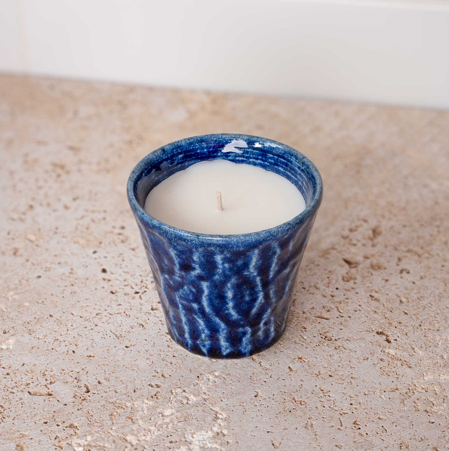 Premium Yuzu Citrus Soy Wax Candle – Blue Ceramic 180g