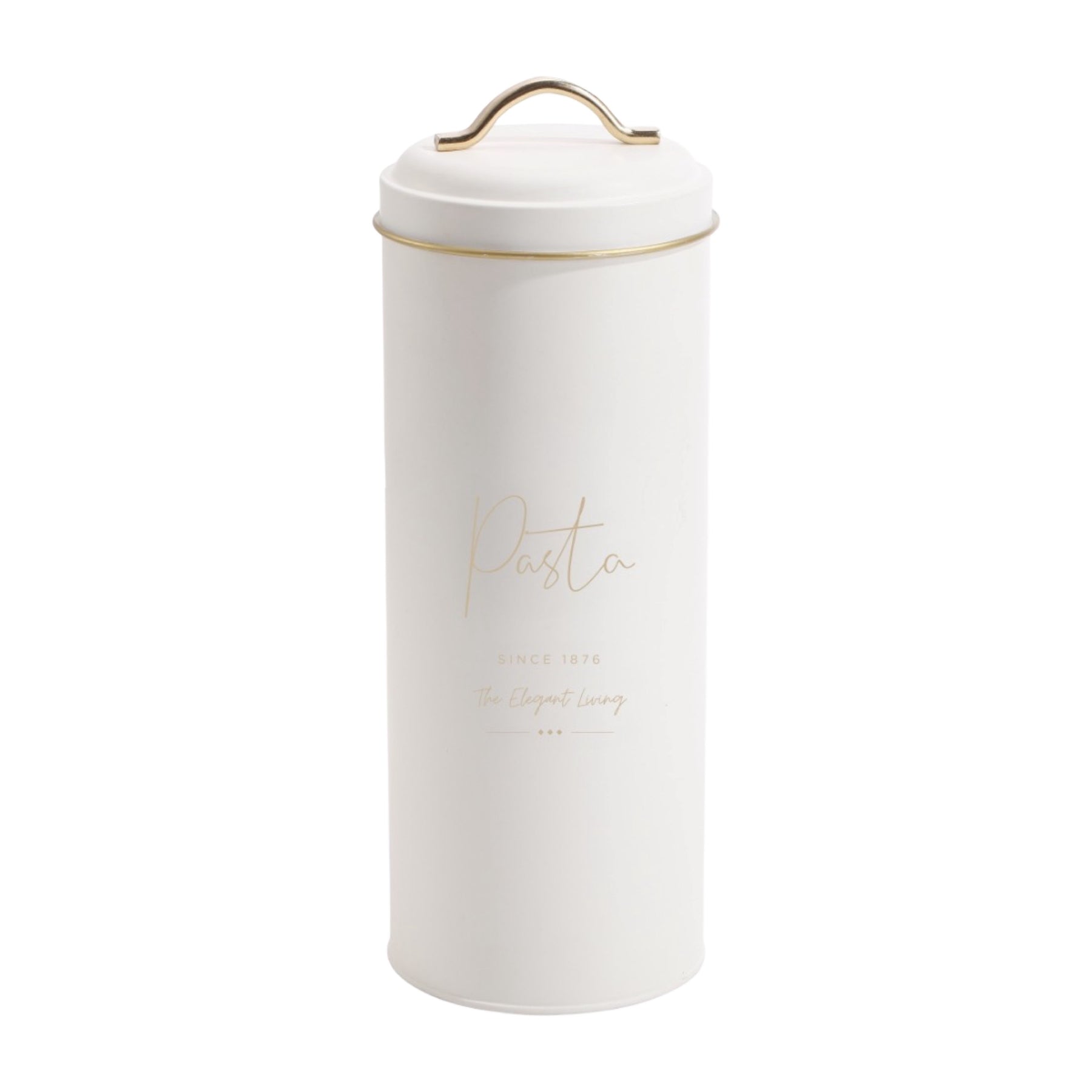 Elegant Living Pasta Canister - 33cm, White