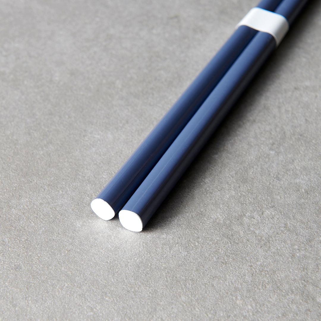 Premium Navy White Lacquered Chopsticks Dishwasher Microwave Safe