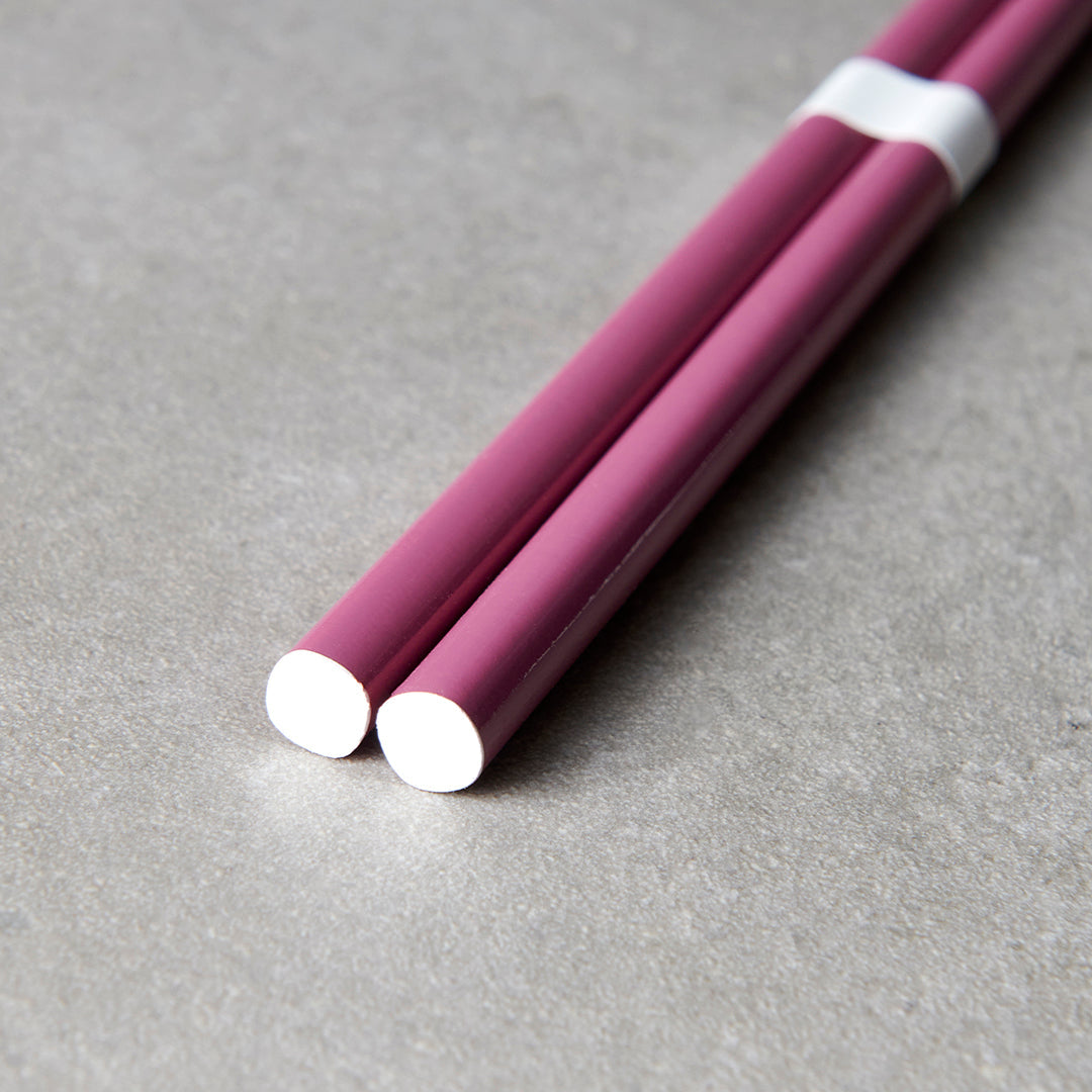 Premium Plum White Lacquered Chopsticks Dishwasher Microwave Safe