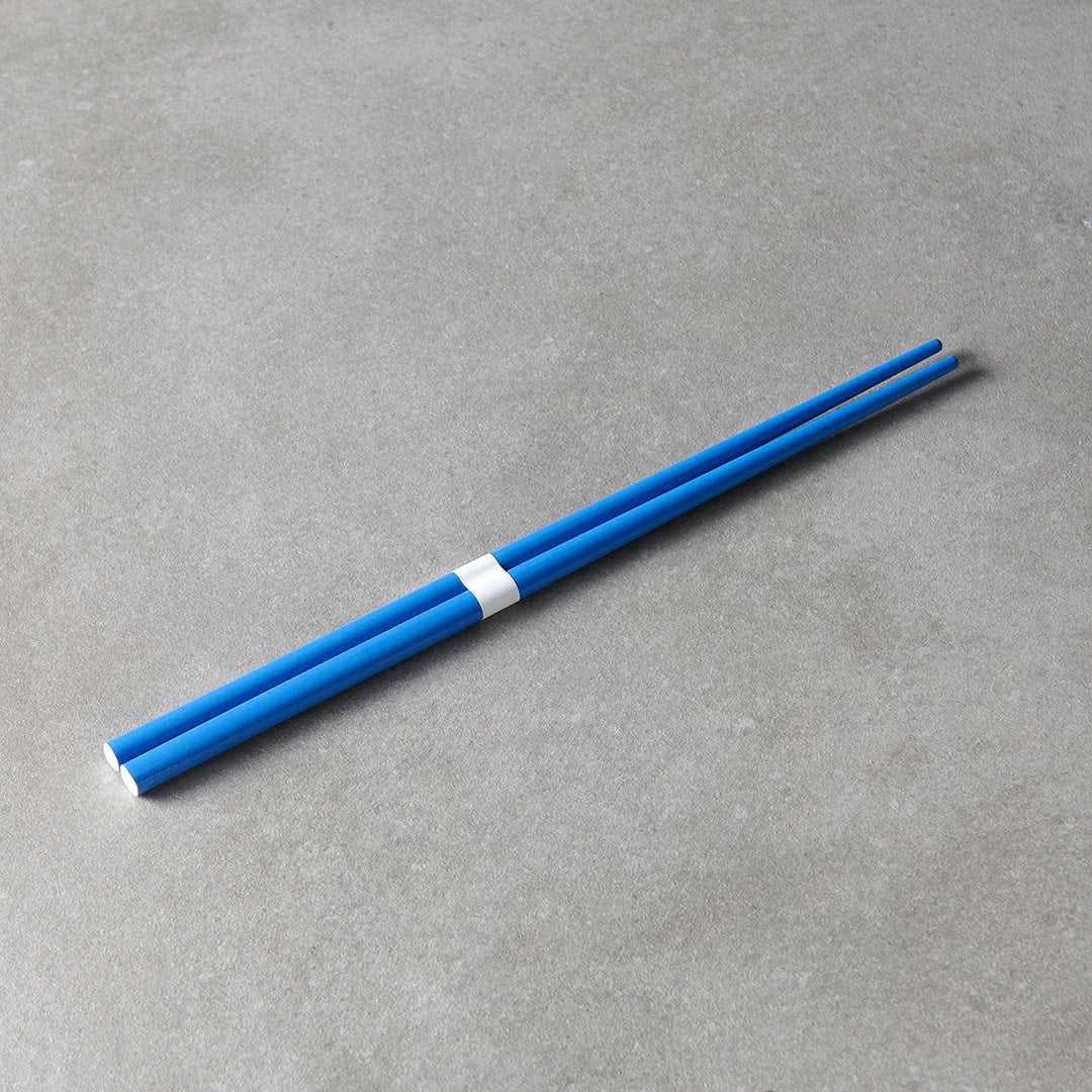 Premium Royal Blue White Lacquered Chopsticks Dishwasher Microwave Safe