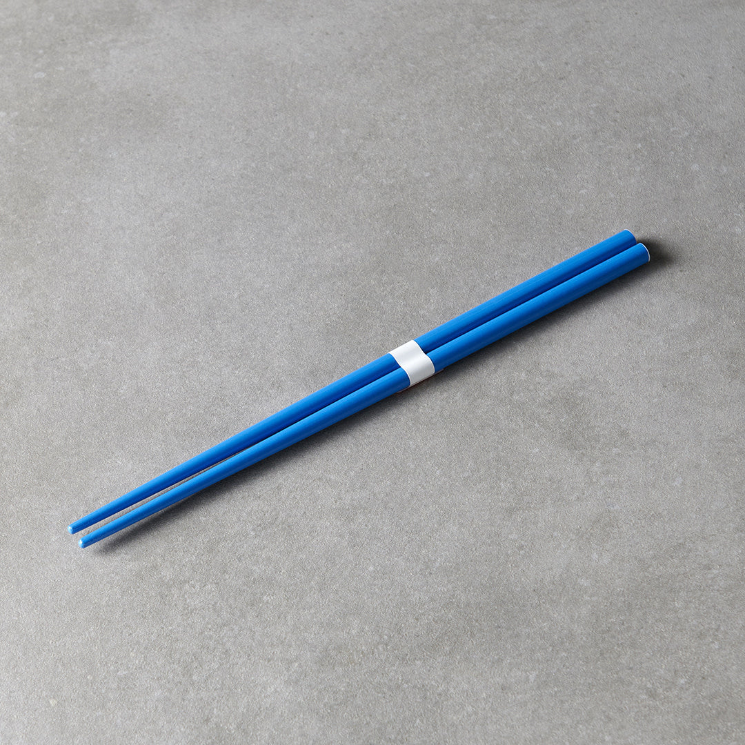 Premium Royal Blue White Lacquered Chopsticks Dishwasher Microwave Safe