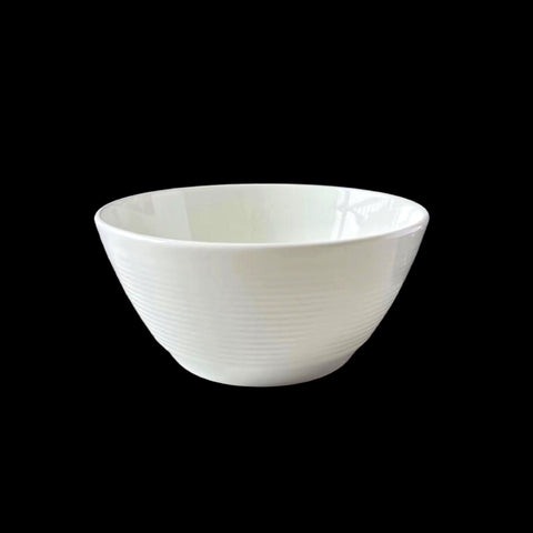24 White Bone China Embossed Bowls 13x6cm - Stylish Kitchen Essential - SuperSaverAU - view 1