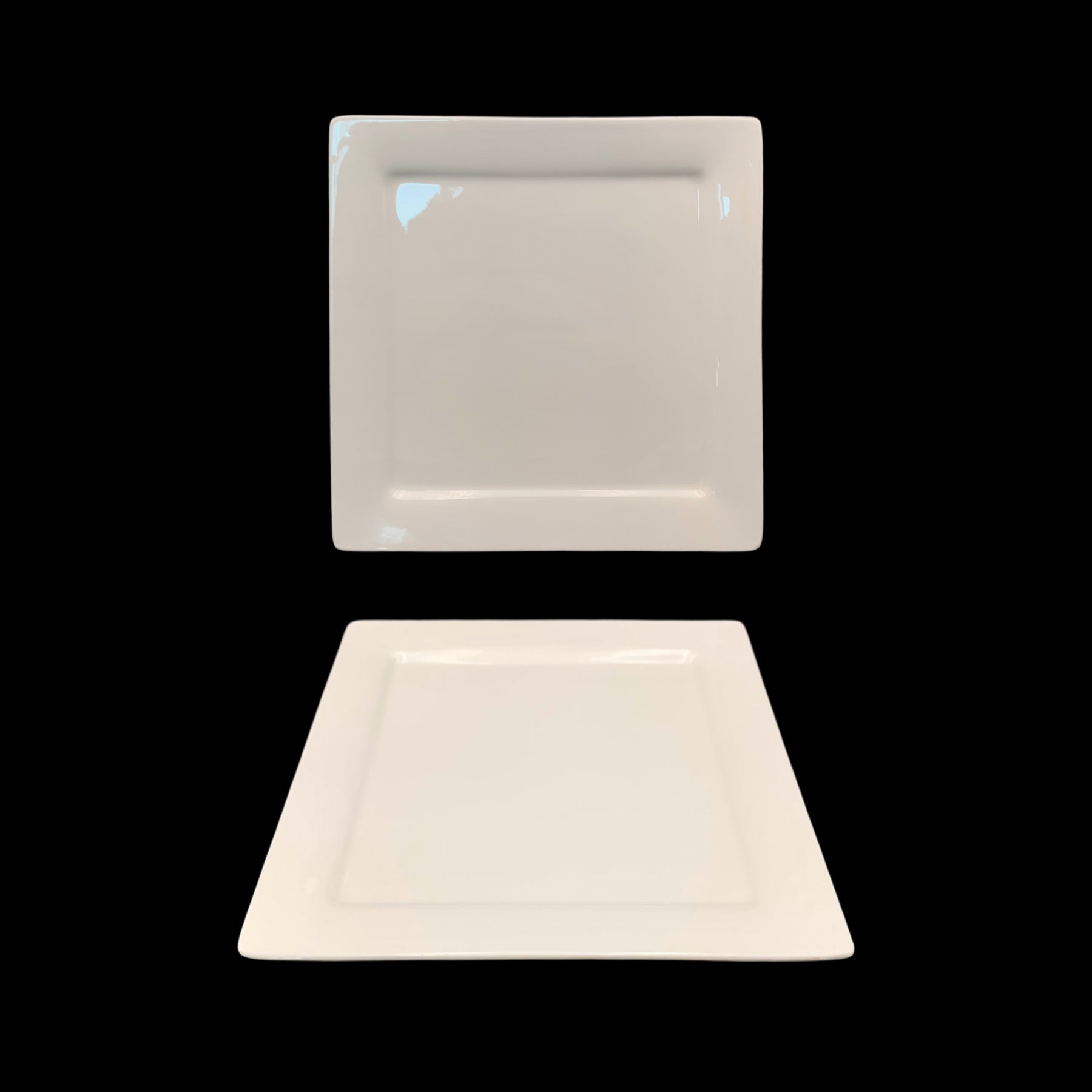 24 White New Bone China Square Side Plates 21cm - Durable & Elegant Design - SuperSaverAU - view 1