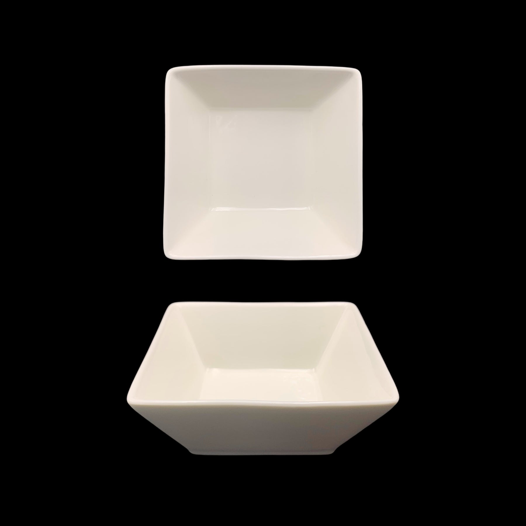 24 White New Bone China Square Soup Bowls 14x14x5.6cm - SuperSaverAU - view 1