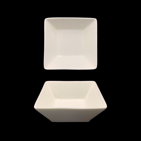 24 White New Bone China Square Soup Bowls 14x14x5.6cm - SuperSaverAU - view 1
