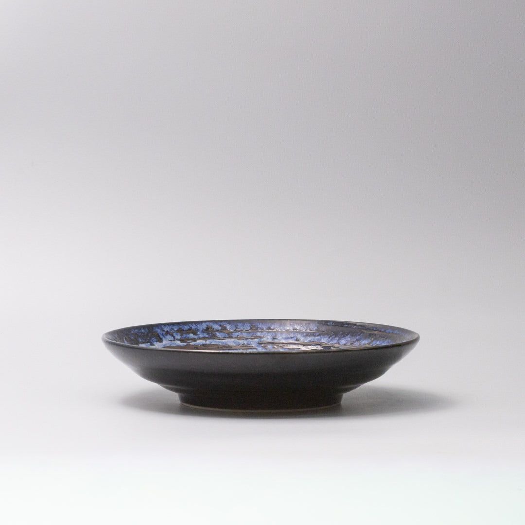 Open Flat Base 23cm Bowl Copper Swirl Glaze - SuperSaverAU - view 3