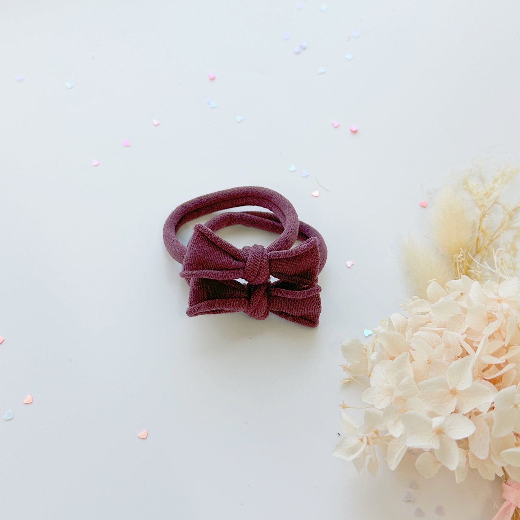 MANGO JELLY Handmade Violet Metal Free Soft Hair Ties - 4cm, 3 Pairs - SuperSaverAU - view 4