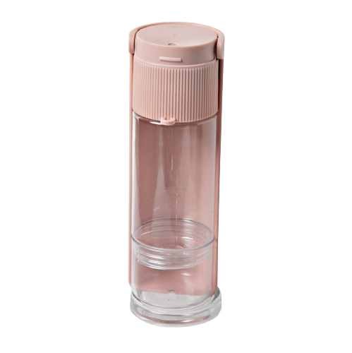 ON THE GO 12x Ribbed Portable Pet Bottle - 280ml Water, 80ml Food, Leak Proof, Easy Fold, 7.9x7.4x21.2cm - SuperSaverAU - view 1