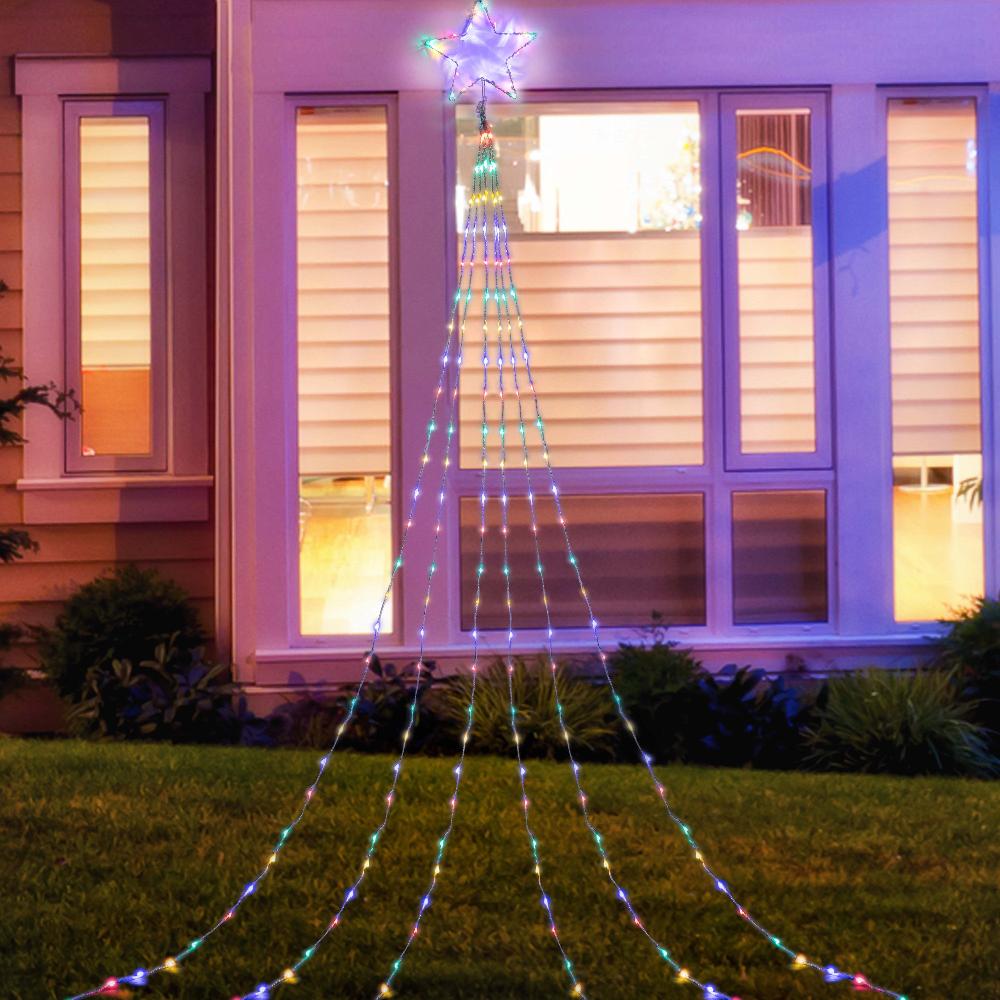 LED Waterfall Star 3m 200 LEDs Multi-Color - SuperSaverAU - view 2