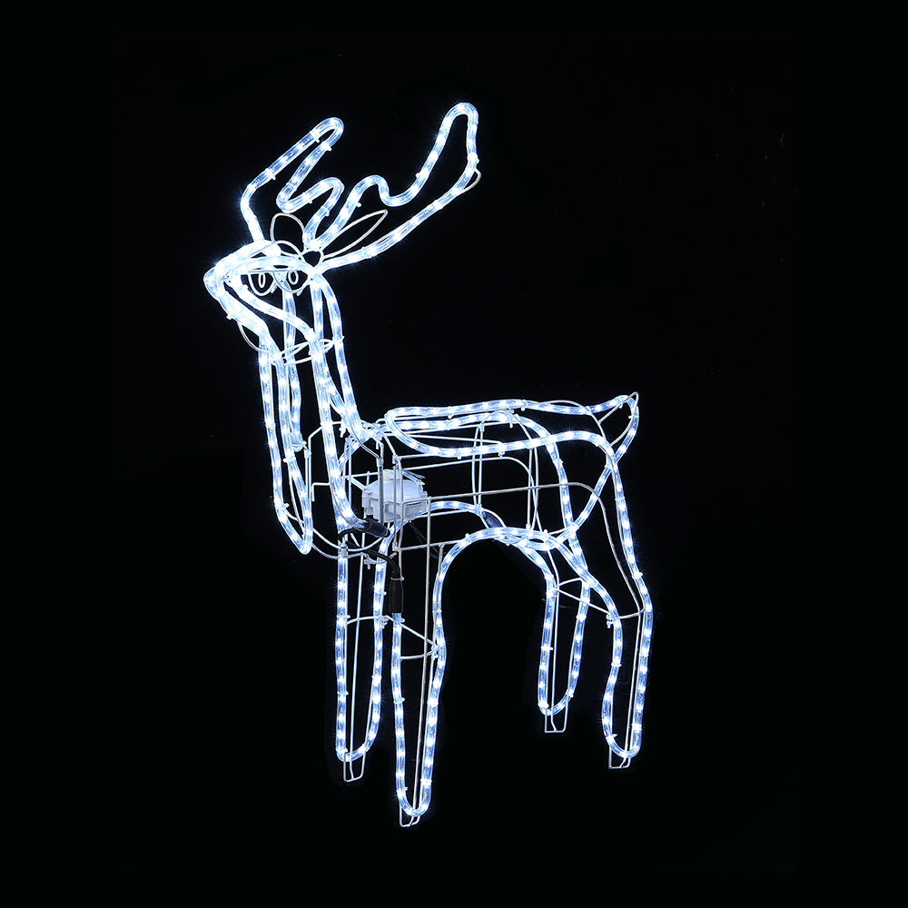 LED Ropelight Standing Reindeer Small Moving Cool White available in 2 types - Feeding - SuperSaverAU - view 1