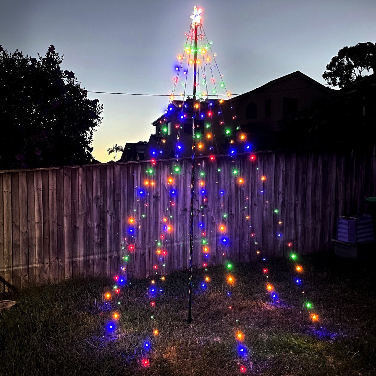 Fairy Teepee Tree Star Topper 3m Multi-Color - SuperSaverAU - view 2