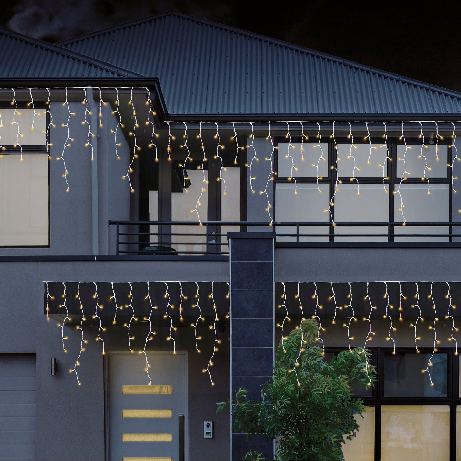 480 LEDs Snowing Icicle Lights – available in 4 Colors - White & Blue - SuperSaverAU - view 3