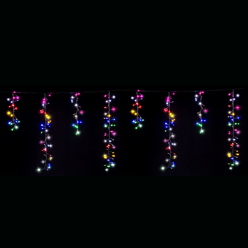 LED Dancing Cluster Icicles 9m Available in 2 Options - Warm White - SuperSaverAU - view 3