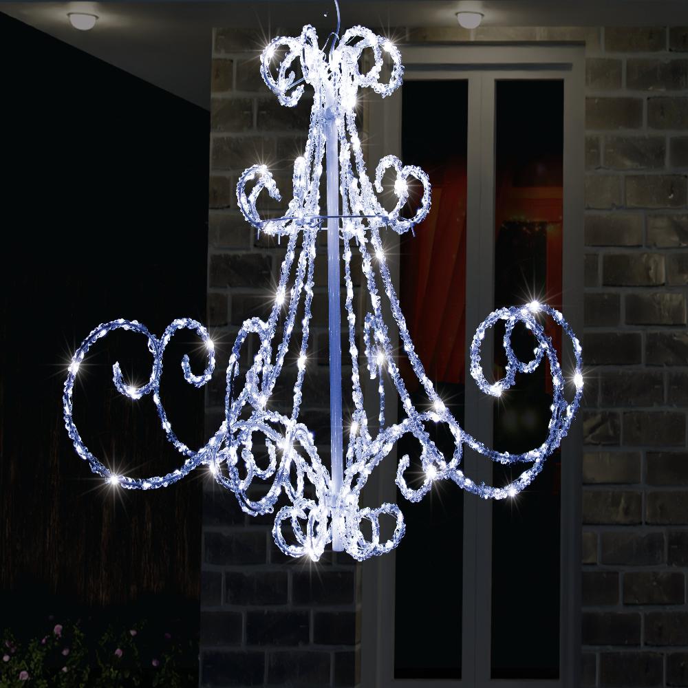 LED Acrylic Chandelier Flashing available in 2 colors - Multicolor - SuperSaverAU - view 2