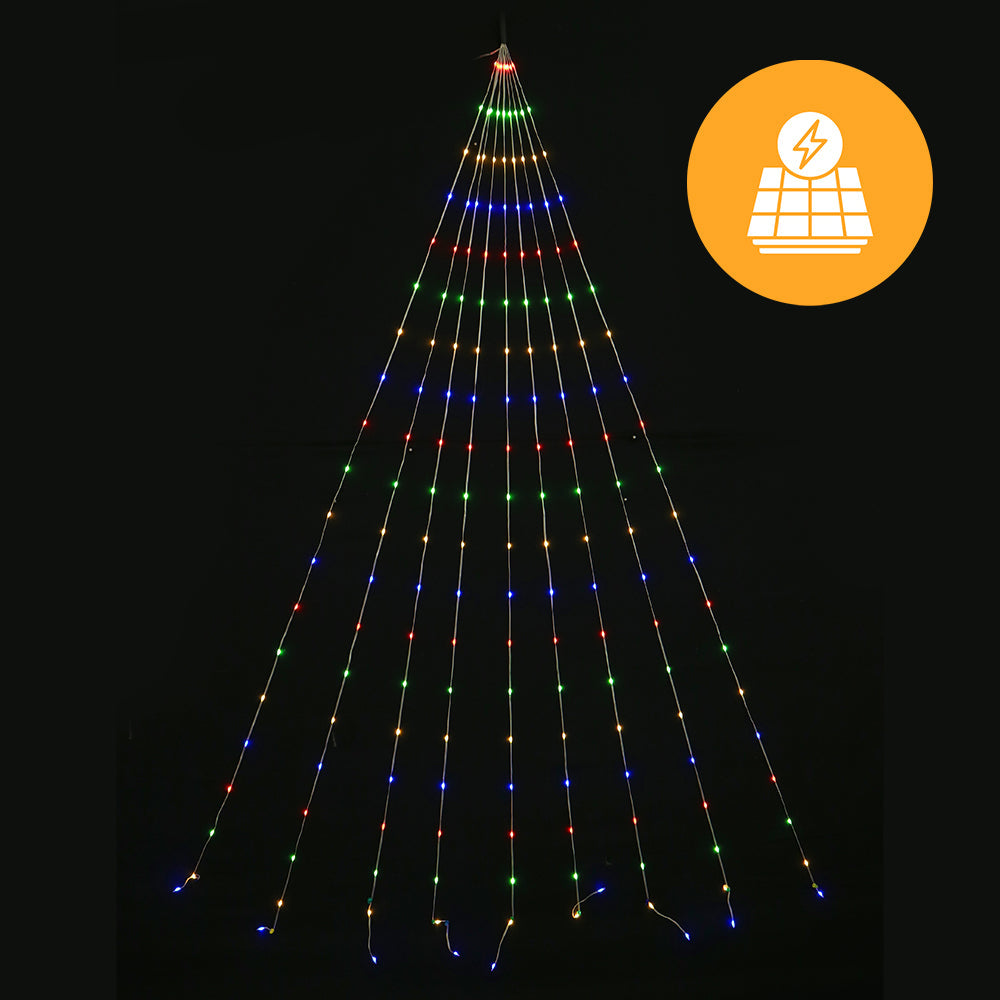 Solar Waterfall Strand Lights - Multi Colour - SuperSaverAU - view 1