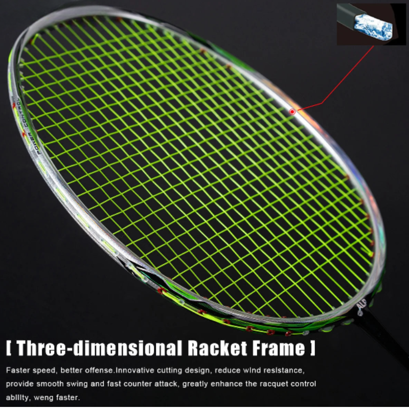 NNEOBA Badminton Racket T800 Carbon Fiber 72g - SuperSaverAU - view 4
