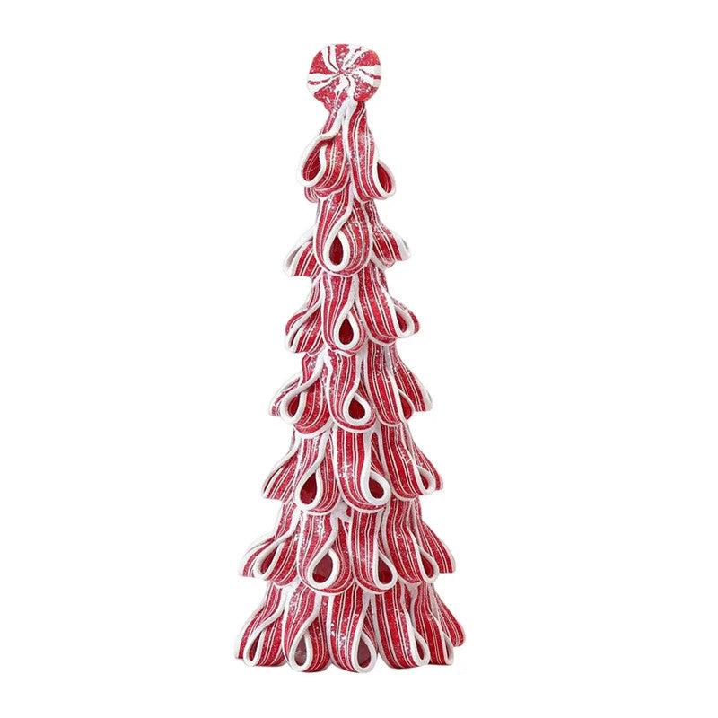 Desktop Miniature Christmas Tree with Candy Cane Top - SuperSaverAU - view 3