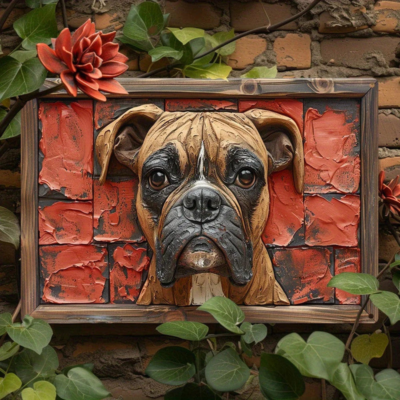 NNEOBA Boxer Dog Aluminum Wall Art - 12x16in, Durable, Easy to Hang - SuperSaverAU - view 4