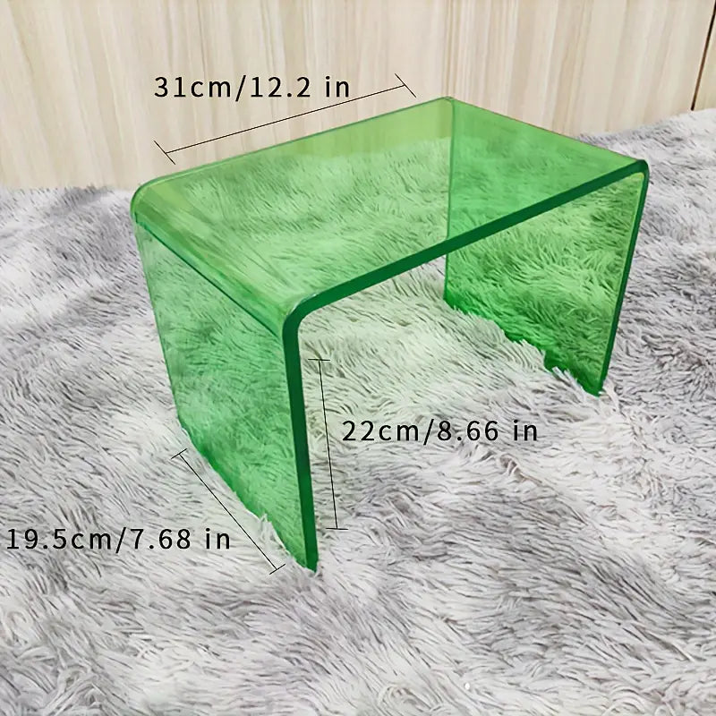 NNETM U-Shaped Acrylic Stool - Modern Shoe Changing & Storage - SuperSaverAU - view 3