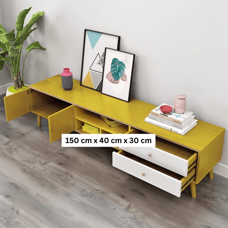 NNECN Modern TV Stand Side table & Coffee Table package for Living Room - SuperSaverAU - view 3