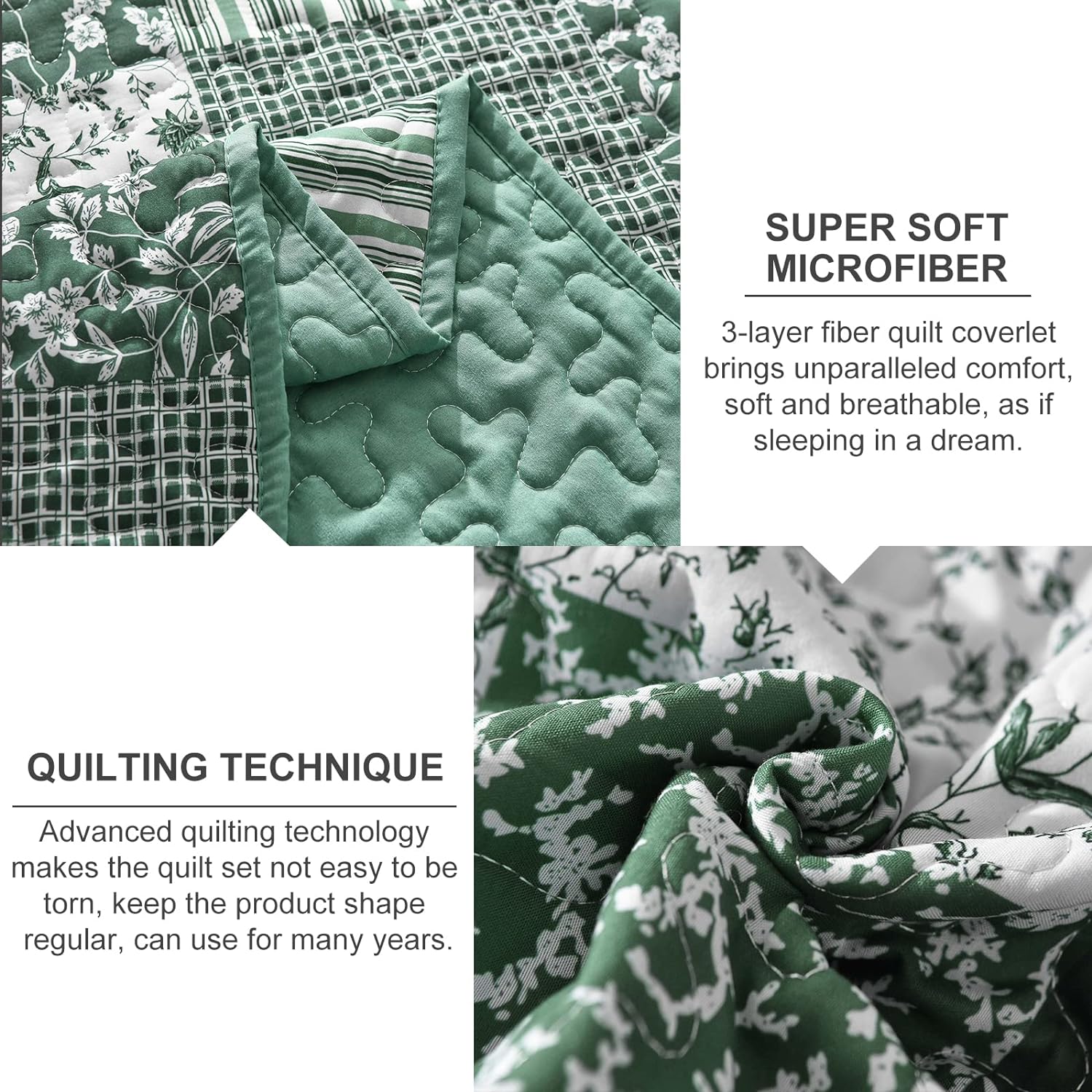 Premium Delightful Reversible Quilt Bedspread Set - Queen