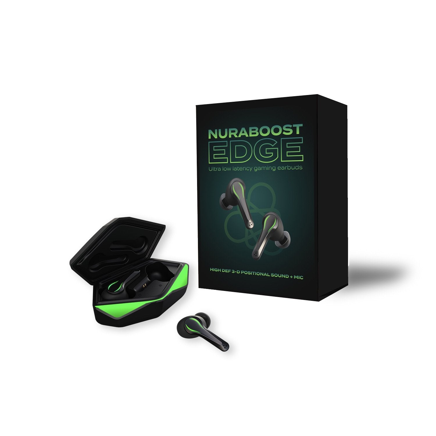 Matte Black Nuraboost Edge Ultra Low Latency Bluetooth 5.0 Gaming True Wireless Earbuds - Free AU/NZ Shipping - SuperSaverAU - view 6