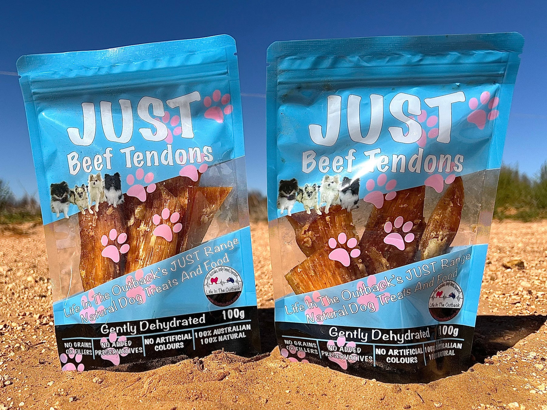 Life in the Outback Just Beef Tendons - 100% Natural, Australian Sourced - SuperSaverAU - view 1