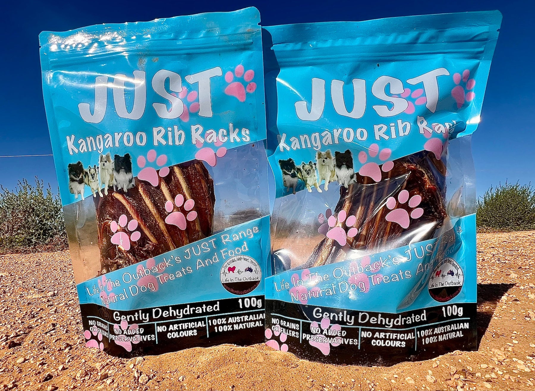 Just Kangaroo Rib Racks - 100% Natural, High Protein, Allergen-Free Treats - SuperSaverAU - view 2