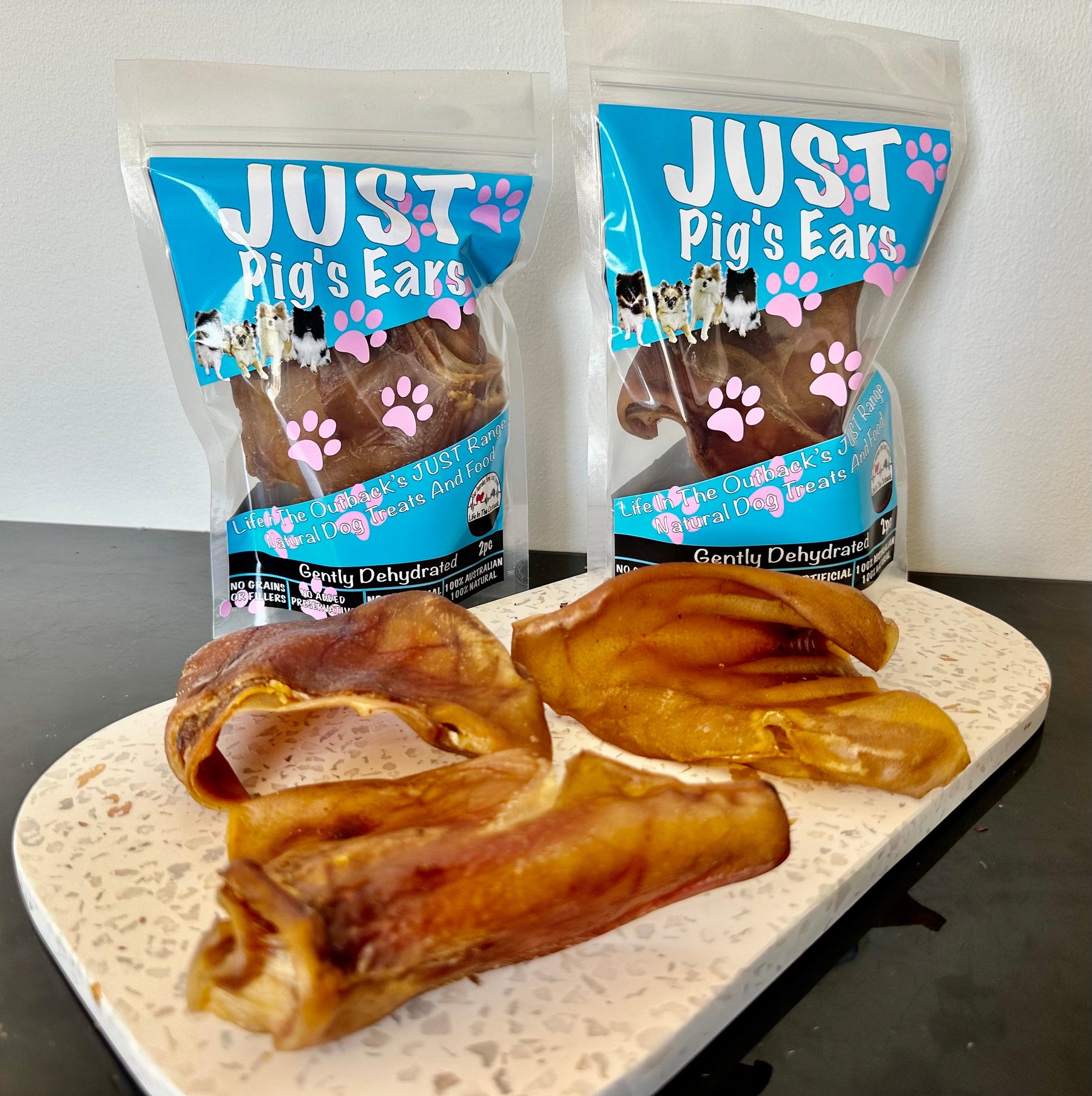Life in the Outback Just Pig's Ears - 100% Natural Australian Dog Treats - SuperSaverAU - view 5