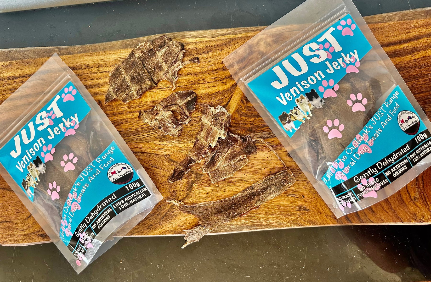 Just Venison Jerky 100g - 100% Australian, Allergen-Free, Nutrient-Rich Treat - SuperSaverAU - view 5