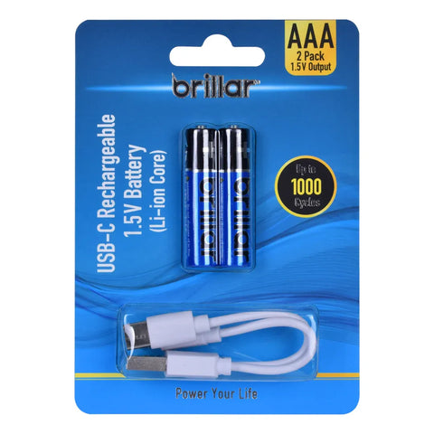 2 PCS AAA USB Rechargeable LI-ION Battery - SuperSaverAU - view 1