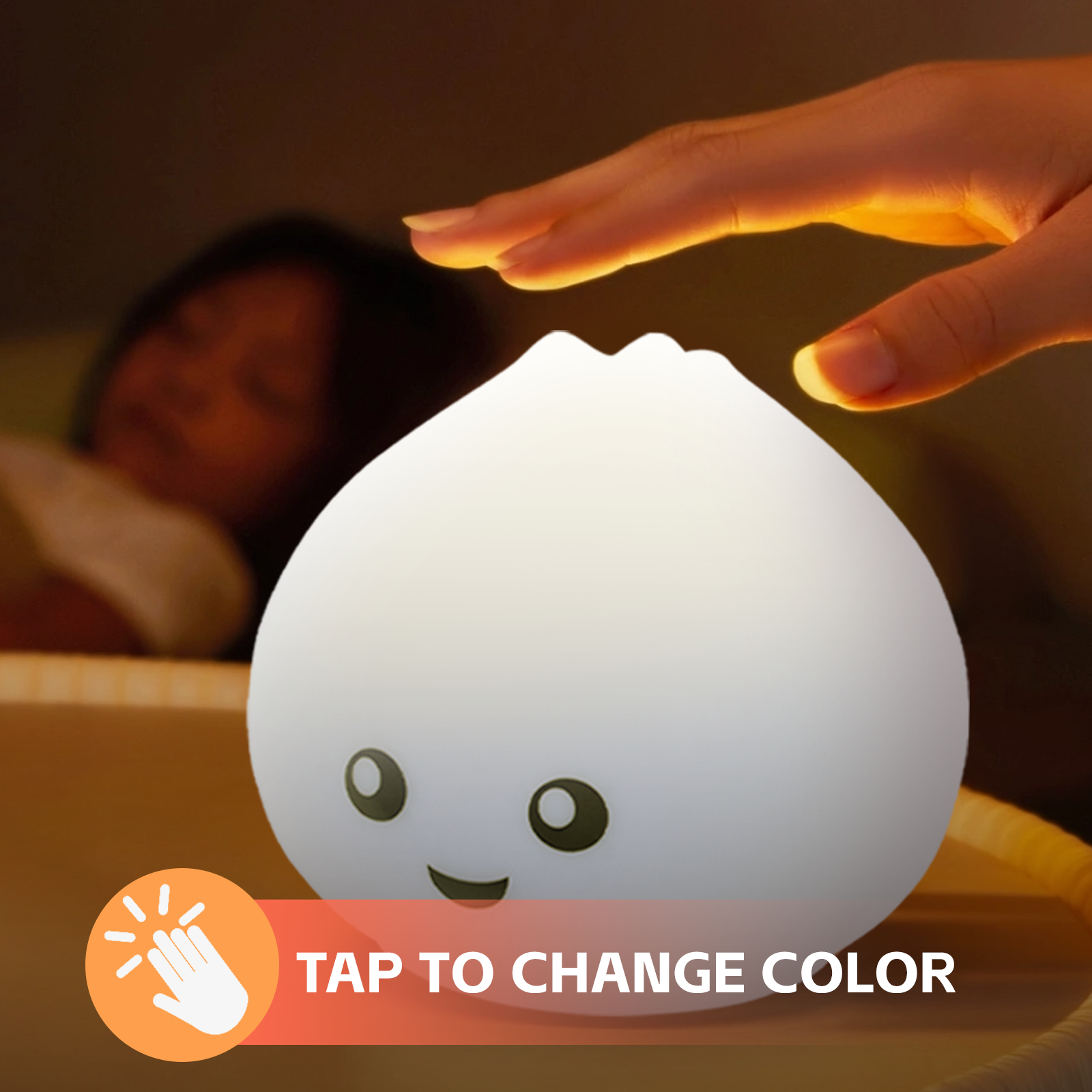 Premium Squishy Dumpling Silicone Night Light USB Rechargeable