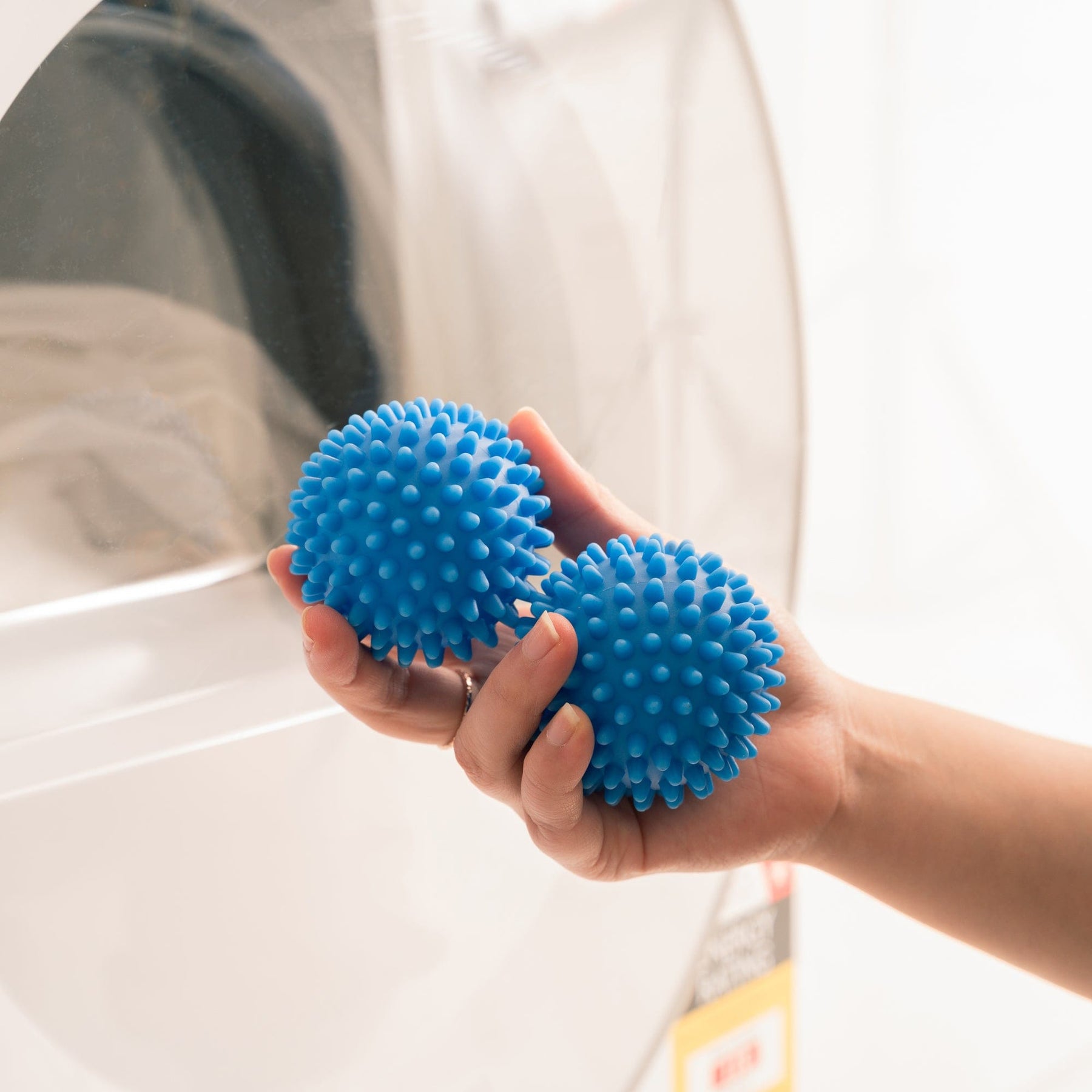 Dryer Balls 2 Pack - Blue, Natural Fabric Softener, Hypoallergenic, Reusable - SuperSaverAU - view 1
